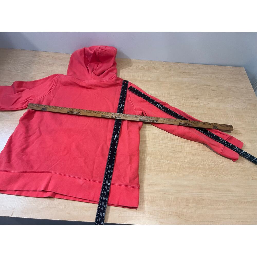 Adidas Originals Trefoil Hoodie Womans Size L 95% Cotton 5% Spandex Pink Coral - Picture 5 of 5